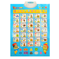 Дитячий розвиваючий плакат, 7031 UA, озвучений українською мовою