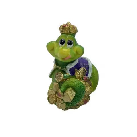 Сувенір керамічний Змія-Король із золотом 24038 7,5 см (В асортименті)