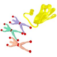 Іграшка-прилипала Людина-павук, 3 шт. + рука, у блістері (В асортименті)