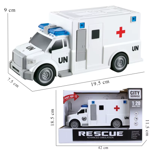 Швидка допомога, WY670A/B/C, звукові та світлові ефекти (В асортименті)