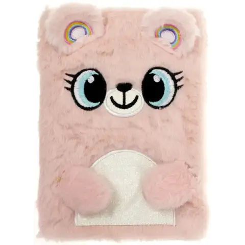 Блокнот пухнастий Пушистик, 80 аркушів, клітинка, 80 г/м² (В асортименті)