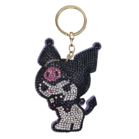 Брелок зі стразами Зайчик Kuromi 9 см 135-KU