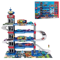 Парковка, 5 поверхів, 6 машинок, знаки, висота 69 см