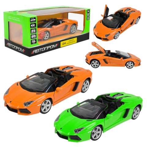 Автомодель Автопром Lamborghini 1:24, звук, світло, двері, капот