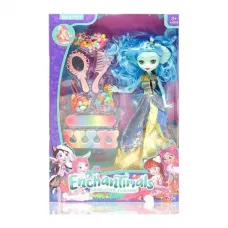 Лялька ENCHANTIMALS  27 см, шарнірні суглоби, взуття, намистини, аксесуари