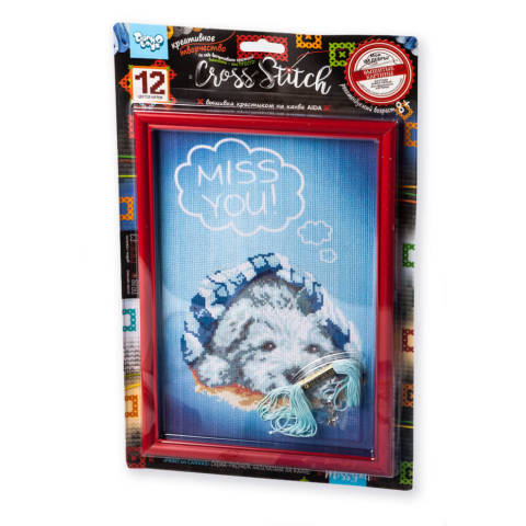 Набір творчості Вишивка хрестиком на канві CROSS STITCH, Danko Toys