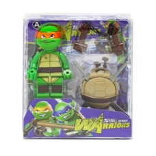 Герої Warriors Turtle Черепашки ніндзя МІКС ВИДІВ, висота 8 см, зброя, на листі /360-2/