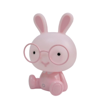 Лампа-ночник детская "Зайчик в очках" 23см,3цв.(1*36)