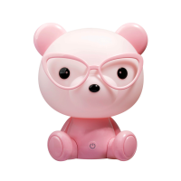 Лампа-ночник детская "Мишка в очках" 20см,3цв.(1*36)