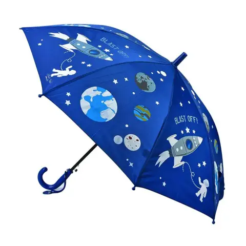 Парасолька дитяча, змінює колір, довжина 67 см, тростина 62 см, d=88 см, спиця 48 см, тканина (В асортименті)