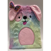 Блокнот пухнастий Собачки, А5, 80 аркушів, клітинка, 80 г/м² (В асортименті)