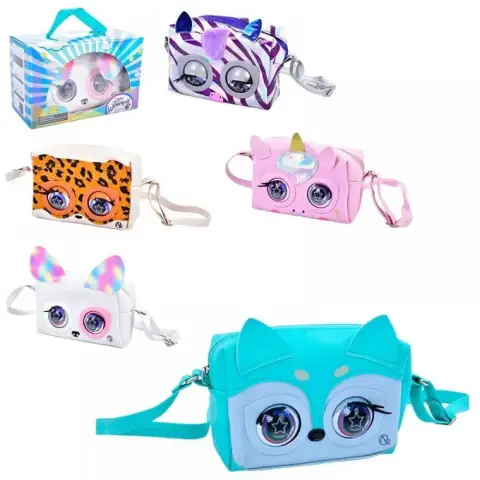 Сумочка з очима, 16x11x6 см, звук, блискавка, YG0033