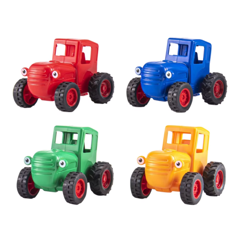 Синій трактор, 9604, інерція, гумові шини (В асортименті)