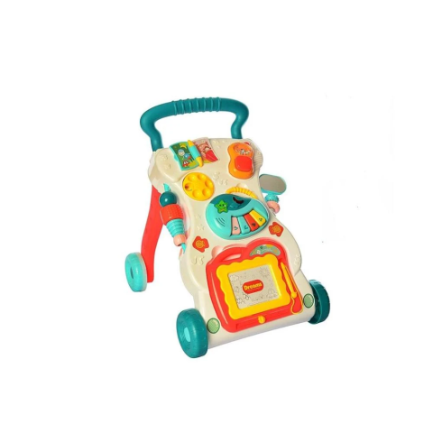 Каталка-ходунки, дощечка для малювання, піаніно, брязкальце, тріскачка, з музичними та світловими ефектами