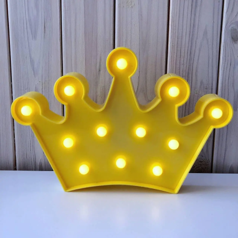 Лампа-ночник детская "Корона" 26,5*17,5см,3цв.(1*60)