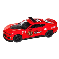 Металева інерційна легкова модель Chevrolet Camaro ZL1 Police/Firefighter 5", відкриваються двері