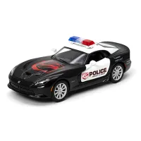 Металева інерційна легкова модель SRT Viper GTS Police 2013 5", відкриваються двері