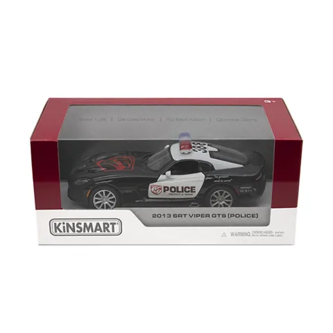 Металева інерційна легкова модель SRT Viper GTS Police 2013 5", відкриваються двері