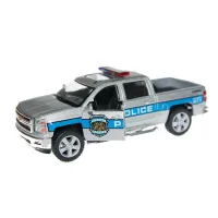 Металевий інерційний пікап Chevrolet Silverado Police/Firefighter 5", відкриваються двері (В асортименті)