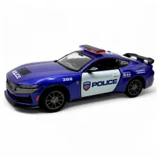 Модель легкова FORD MUSTANG DARK-HORSE 5'' KT5455WPR Police/Firefighter метал.інерц.відкр.дв.2в.кор.