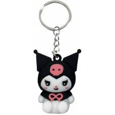 Брелок силікон."Зайчик Kuromi" 4,5см, 2в. ціна за 12 шт. (100*12)