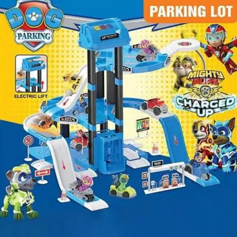 Трек-парковка Герой, підіймач, 2 щеняти, 2 машинки, 111-37A