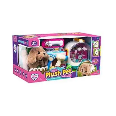 Улюбленець Собачка, з музикою та рухами, на батарейках, переноска 070-1B