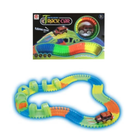 Трек люмінесцентний (світиться) з машинкою, 38.5x6.8x26 см, 7202/7203