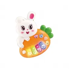 Піаніно ЗАЙЧИК, "WToys", 2 кольори, УКР.ОЗВУЧ., в кор. /120-2/