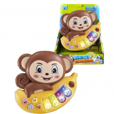 Піаніно МАВПОЧКА, "WToys", 2 кольори, УКР. ОЗВУЧ., в кор. /120-2/