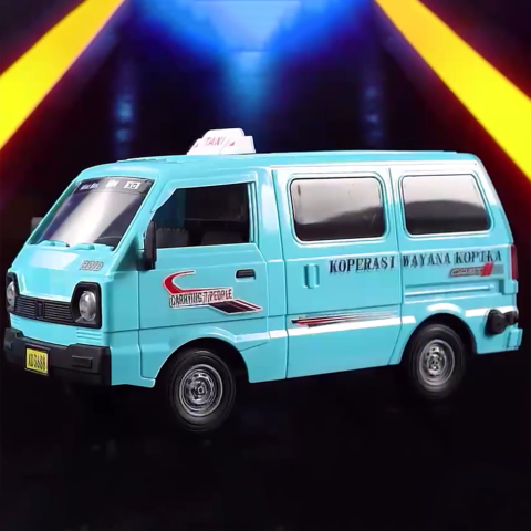 Машина автобус-таксі на радіокеруванні, акумулятор, світлові ефекти, 3688G168A (В асортименті)