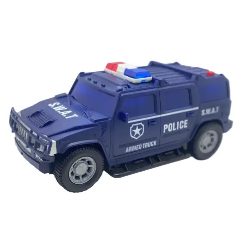 Джип Поліція, 26.5 см, скарбничка, звук, світло, на бат. (В асортименті)