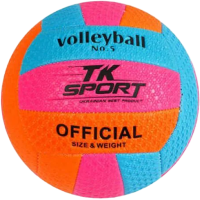 М’яч волейбольний TK Sport, 280 г, м’який PVC, гумовий балон, розмір №5 (В асортименті)