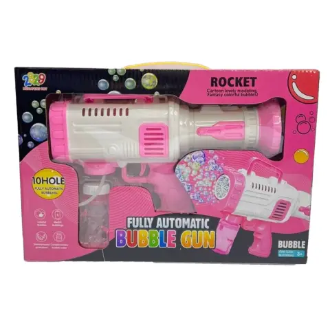 Пістолет мильних бульбашок, 26 см, світло, мильний розчин