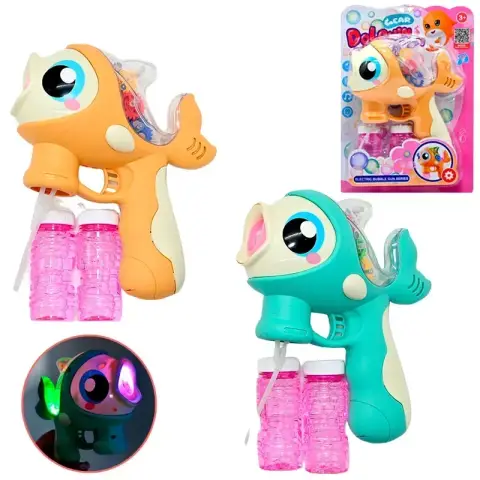 Пістолет мильних бульбашок, 2 пляшечки мильного розчину