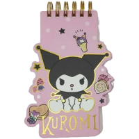 Блокнот на спіралі фігурний Kuromi, 60 аркушів, 9x13 см (В асортименті)