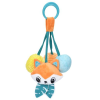 Підвіска м’яка на коляску/ліжко, 27 см, тварина, шуршить, брязкальце, плюш, 14x14x6 см