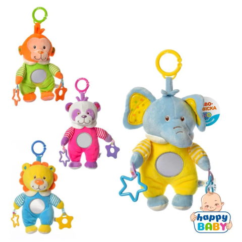 Підвіска на коляску тварина, 30 см, плюш, прорізувач (В асортименті)