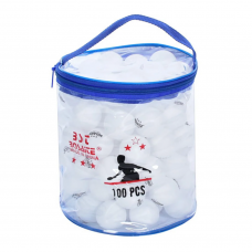 Тенісні кульки 100шт, 40мм, безшовний,сумка (Мікс)