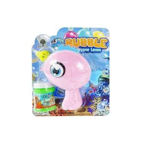 Пістолет з мильними бульбашками, механічний, з мильним розчином (В асортименті) JNH852