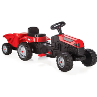 Педальна машинка Трактор із причепом Pilsan, Червоний, 07-316