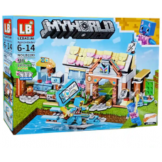 Конструктор дитячий "Minecraft" Поселення LB1200 (486 дет.) 42*31см