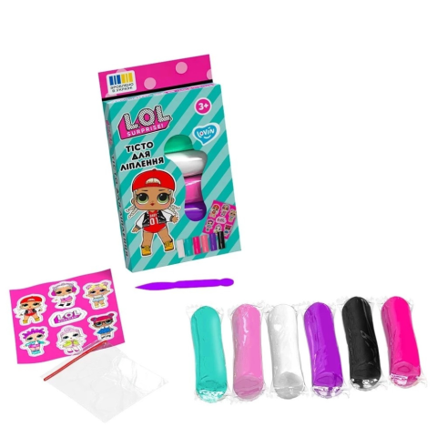 Набір для ліплення з тістом L.O.L. Surprise!, 6 кольорів, TM Lovin