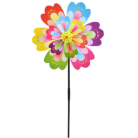 Вітрячок квітка, діаметр 31 см, паличка 52 см, 32x31x3 см (В асортименті)