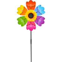 Вітрячок квітка, діаметр 31 см, паличка 52 см, 33x31x3 см (В асортименті)