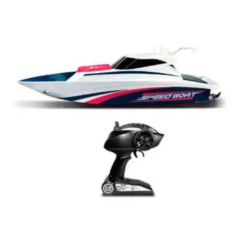Катер на радіокеруванні, 2.4G, акумулятор, 35 см, світло, USB-зарядка, 40x19x17 см (В асортименті) 3320