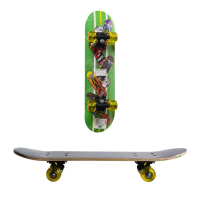 Скейт GSK-0021, дерев’яний, 60x15x8.5 см, PU колеса (В асортименті)