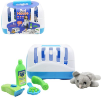 Ігровий набір Грумера, м’яка іграшка, переноска, 699-40A/B (В асортименті)