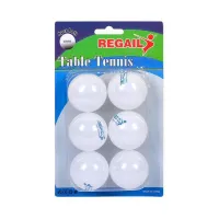 Набір м’ячів для настільного тенісу, жовто-білий, 6 шт., 14-158