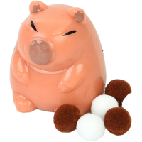 Іграшка Капібара, 5.5 см, антистрес, мішура, 28.5x20x8.5 см